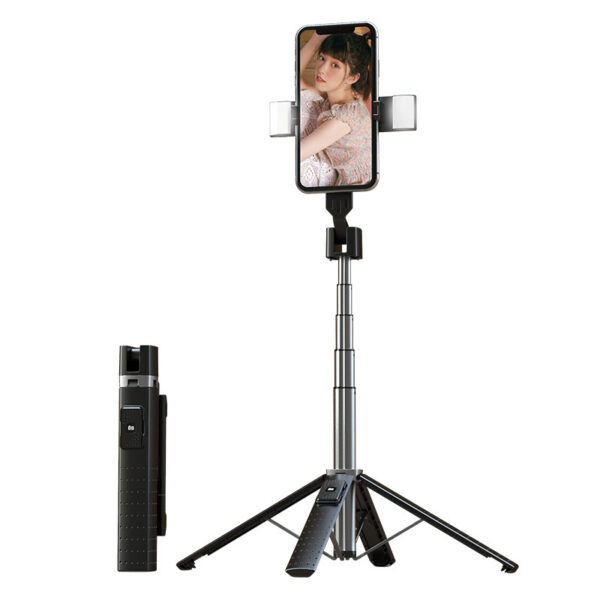 Quadrupod Double Fill Light Mobile Phone Bluetooth-compatible Selfie Stick - Image 4