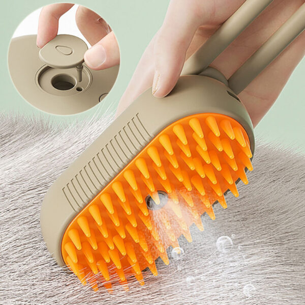 Cat Steam Brush Steamy Dog Brush 3 In 1 Electric Spray Cat Hair Brushes For Massage, Pet Grooming, & Comb Hair Removal - Image 7