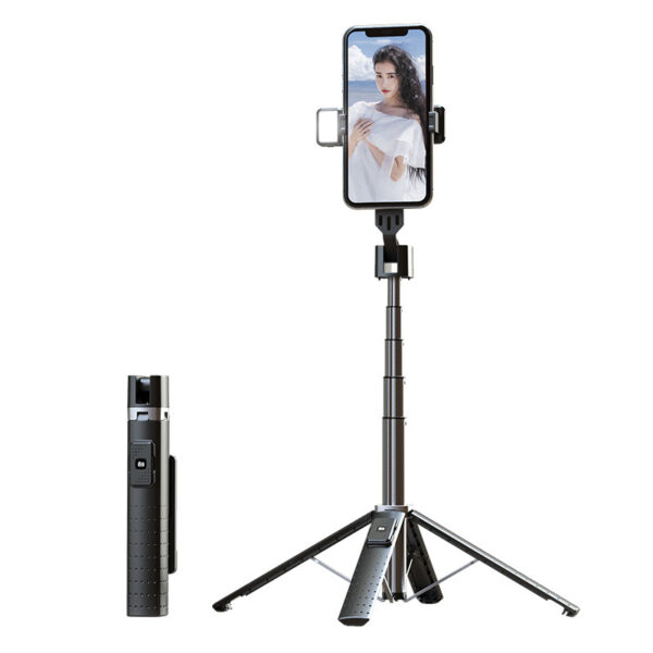 Quadrupod Double Fill Light Mobile Phone Bluetooth-compatible Selfie Stick - Image 7