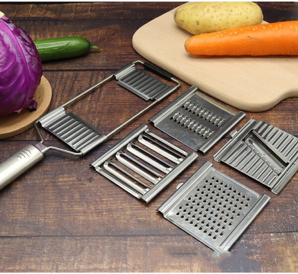 Stainless Steel Grater, Vegetable And Fruit Slicer, Peeler - Image 10